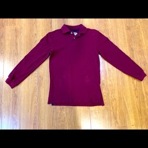 8 2 Zero Solid Maroon Polo Shirt Boys Small